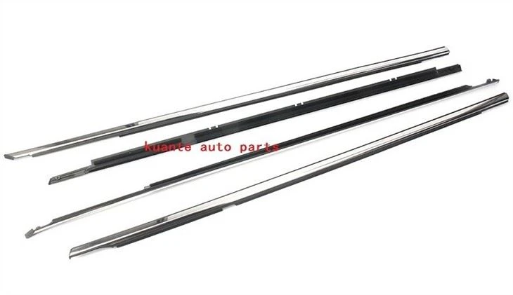 4Pcs/Set Car Weatherstrip Outside Window Door Seals Belt Trim For Honda Accord 2008-2012