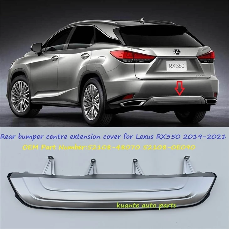 Lexus RX350 2019-2021 52108-48070 52108-0E090 এর জন্য রিয়ার বাম্পার এক্সটেনশন কভার