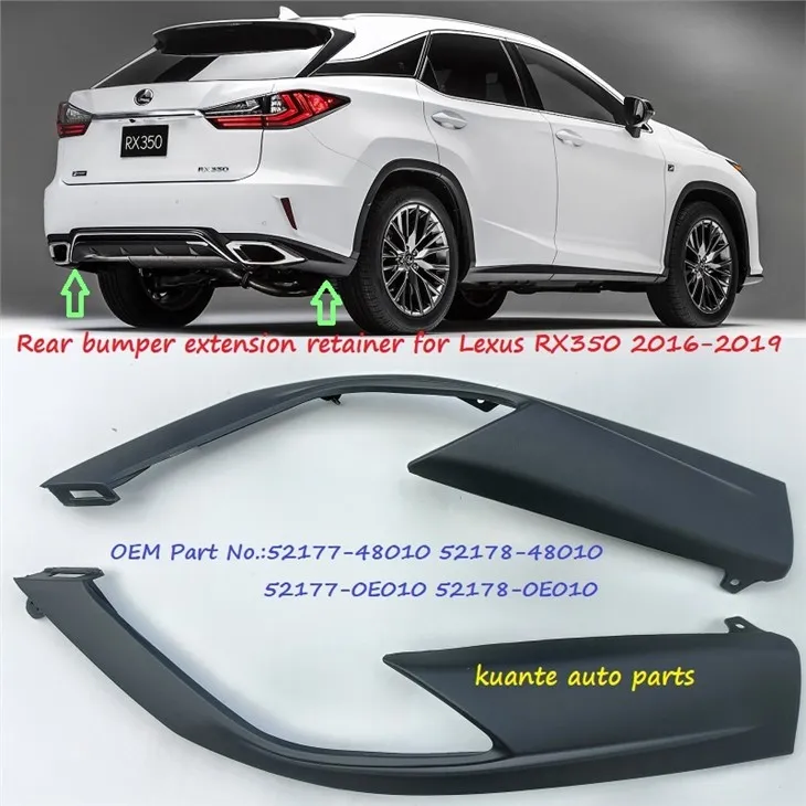 Lexus RX350 2016-2019 52177-48010 52178-48010 এর জন্য রিয়ার বাম্পার এক্সটেনশন রিটেইনার